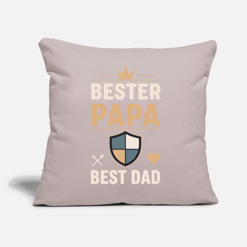 Bester Papa Schild Design Sofakissen mit Füllung 45 x 45 cm