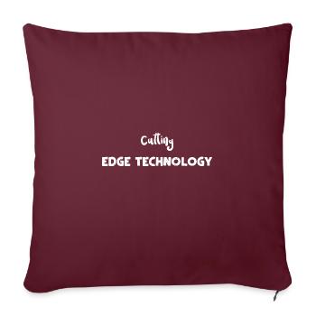 Cutting Edge Technology - Sofa pillow with filling 45cm x 45cm - burgundy - Front