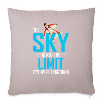 Wingsuit volant Base Jumping Parachutisme Wingsuit - Coussin et housse de 45 x 45 cm - taupe clair - Devant