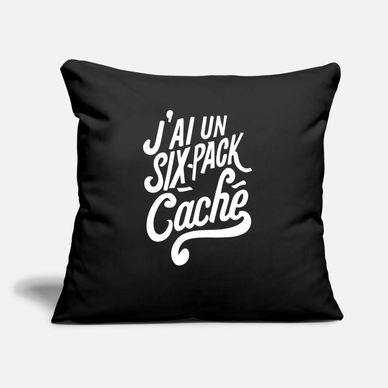 J'ai un six-pack caché Coussin et housse de 45 x 45 cm