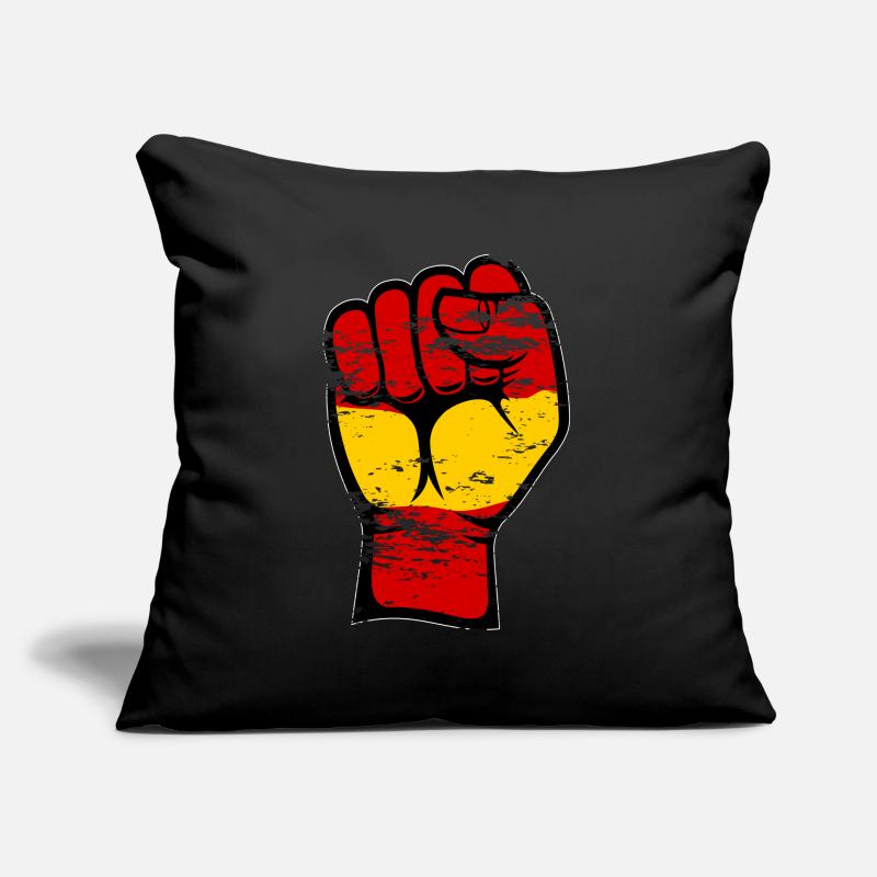 Espagne Drapeau Poing Main Utilisé Symbole Coussin et housse de 45 x 45 cm