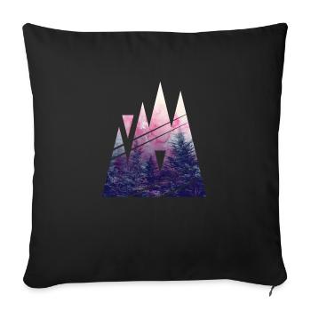 Shape of Woods - Sofakissen mit Füllung 45 x 45 cm - Schwarz - Vorne
