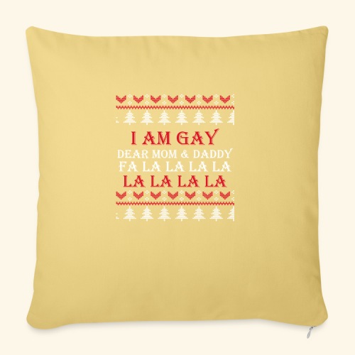 Gay Christmas sweater - Poduszka na kanapę z wkładem 45 x 45 cm