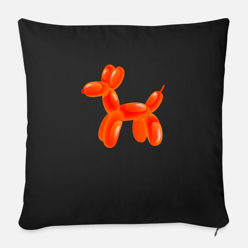 Hundeball - Sofakissen mit Füllung 45 x 45 cm - Schwarz