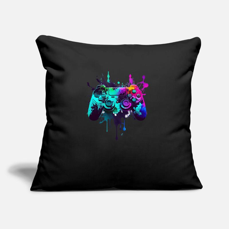 Neon Gaming Controller / Kontroller Sofakissen mit Füllung 45 x 45 cm