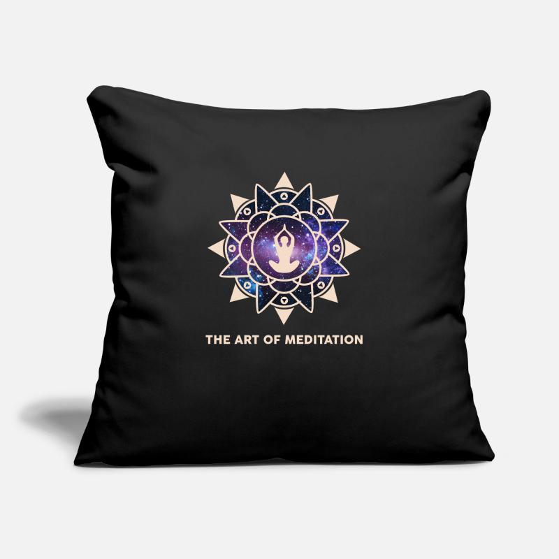 L’art de l’espace de méditation Coussin et housse de 45 x 45 cm