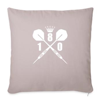 Darts Sports Fun - Sofa pillow with filling 45cm x 45cm - light taupe - Front