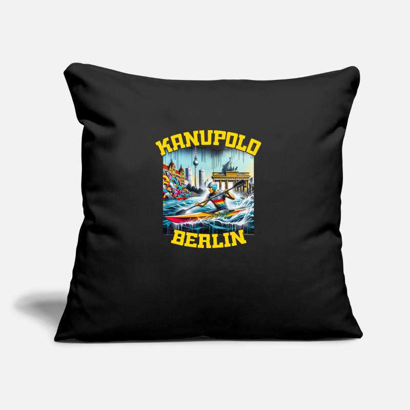 Canoë-polo Berlin Graffiti Coussin et housse de 45 x 45 cm