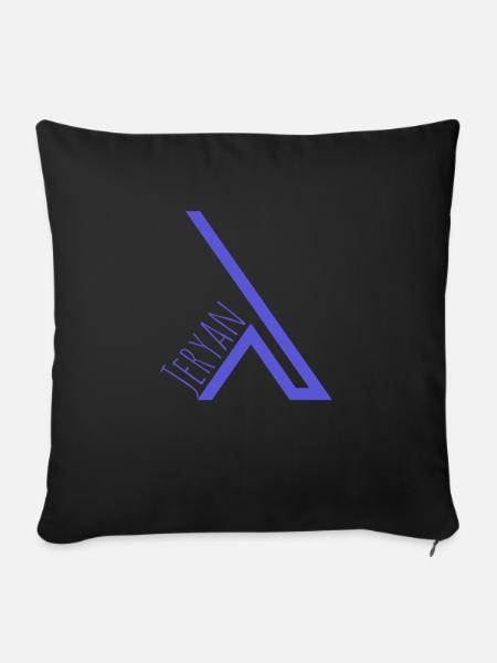 Jeryan Desigen - Sofakissen mit Füllung 45 x 45 cm - Schwarz