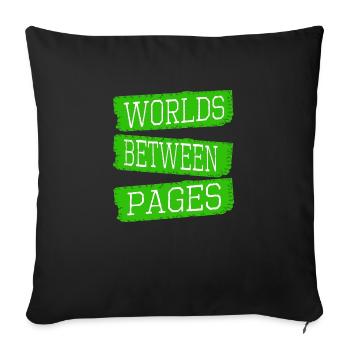 escapism birthday present present idea - Sofa pillow with filling 45cm x 45cm - black - Front