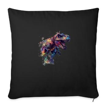 T Rex Klecks - Sofakissen mit Füllung 45 x 45 cm - Schwarz - Vorne