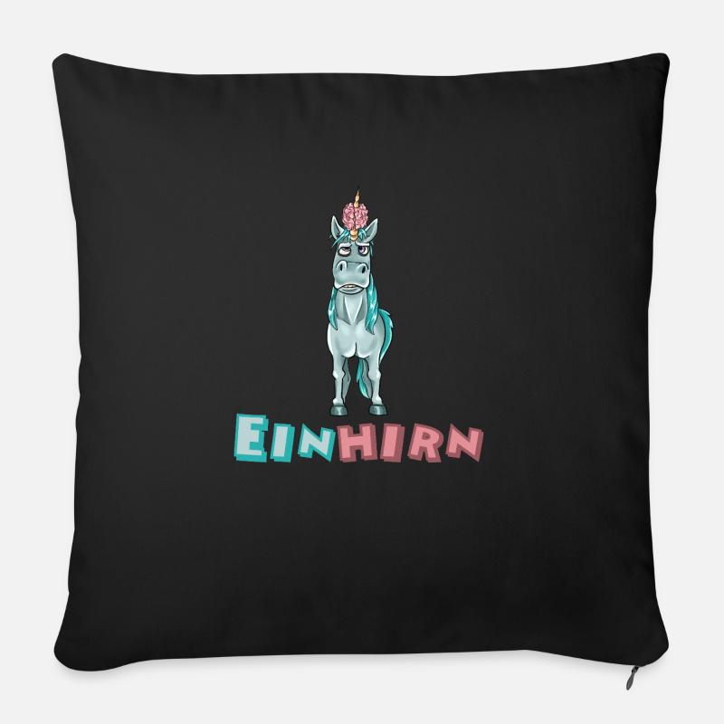 einhirn - Sofakissen mit Füllung 45 x 45 cm - Schwarz