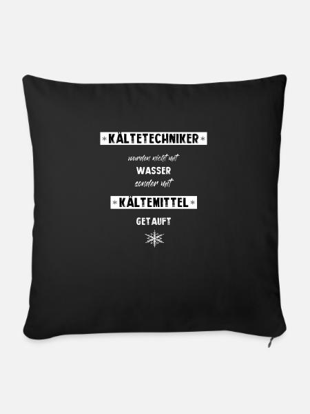 Kältetechnik Kältetechniker - Sofakissen mit Füllung 45 x 45 cm - Schwarz