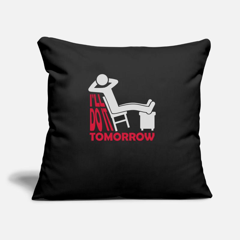 do it tomorrow quote Sofa pillow with filling 45cm x 45cm