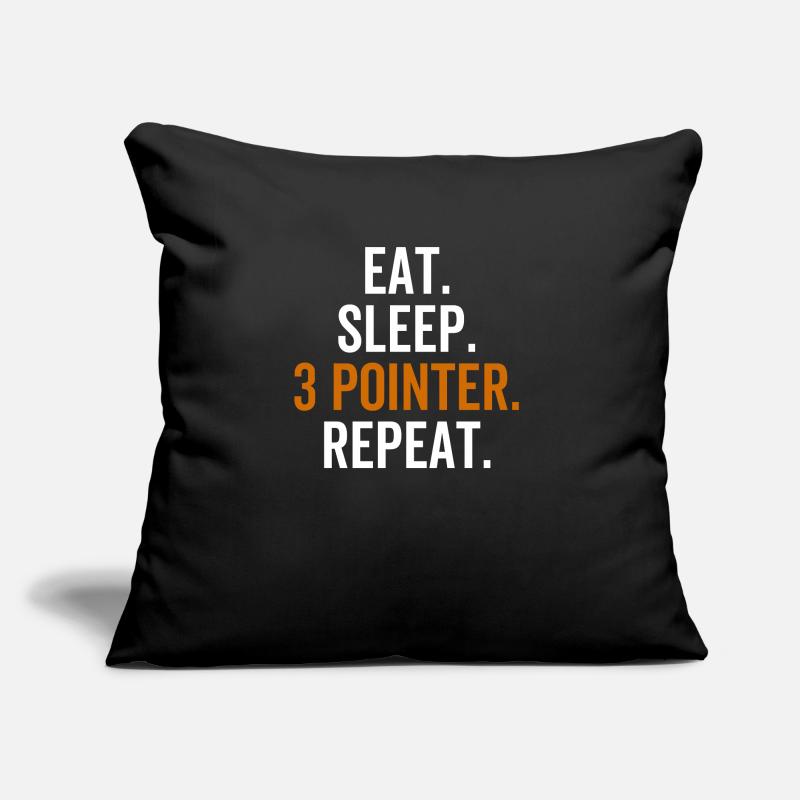 Eat Sleep 3 Pointer Repeat Sofa pillow with filling 45cm x 45cm