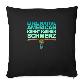Selbstironie: Woke, Gendern & kulturelle Aneignung - Sofakissen mit Füllung 45 x 45 cm - Schwarz - Vorne