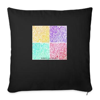 Sabino Lemon ART Tees - Sofakissen mit Füllung 45 x 45 cm - Schwarz - Vorne