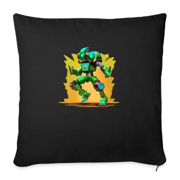 robo dance - Sofakissen mit Füllung 45 x 45 cm - Schwarz - Vorne