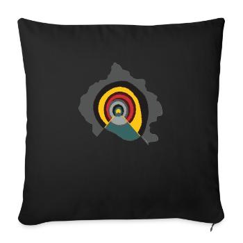 Astral portal - Sofa pillow with filling 45cm x 45cm - black - Front