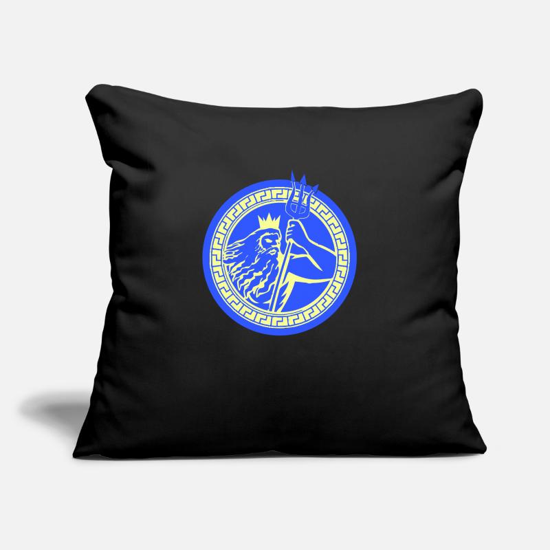 Poséidon Triton Coussin et housse de 45 x 45 cm