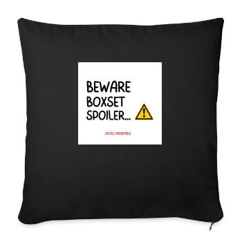 Boxset Spoiler - Sofa pillow with filling 45cm x 45cm - black - Front