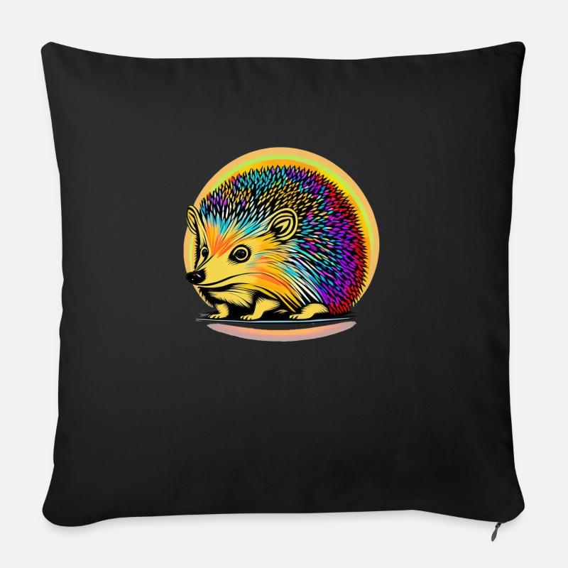 Igel - Sofakissen mit Füllung 45 x 45 cm - Schwarz