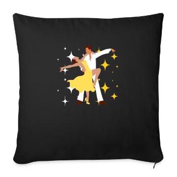 fleetwoodmac | fleetwoodmac members | fleetwoodmac - Sofa pillow with filling 45cm x 45cm - black - Front
