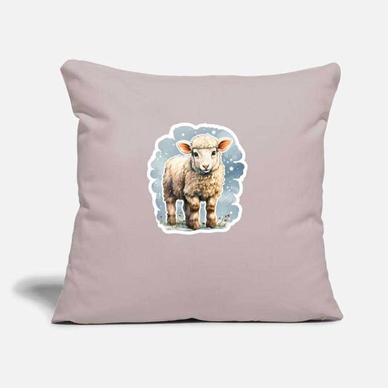 Spring lamb Sofa pillow with filling 45cm x 45cm