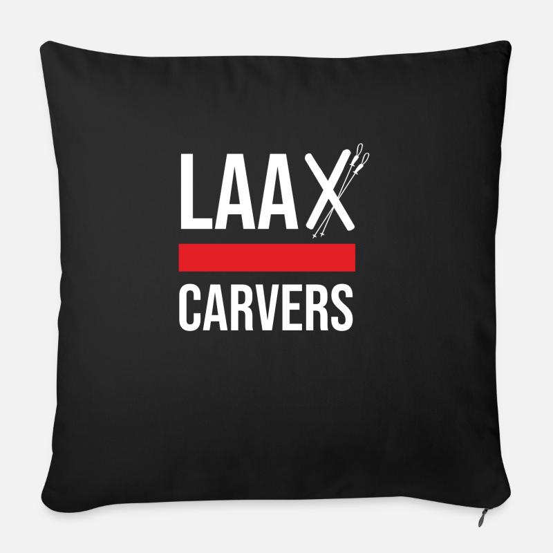 Laax Carvers - Sofakissen mit Füllung 45 x 45 cm - Schwarz