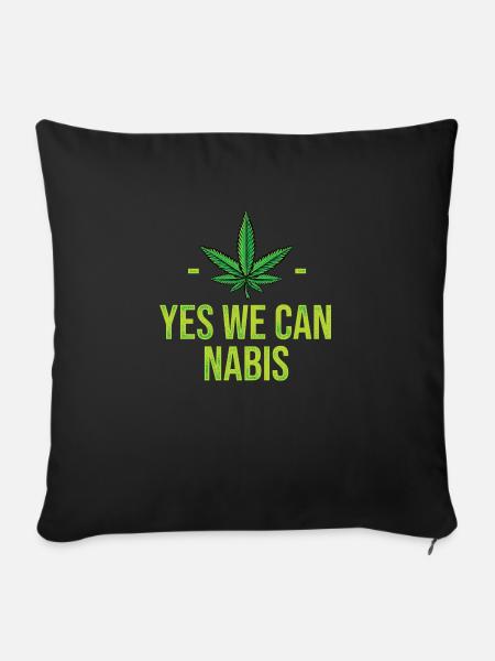 Yes we can nabis ! - Sofakissen mit Füllung 45 x 45 cm - Schwarz