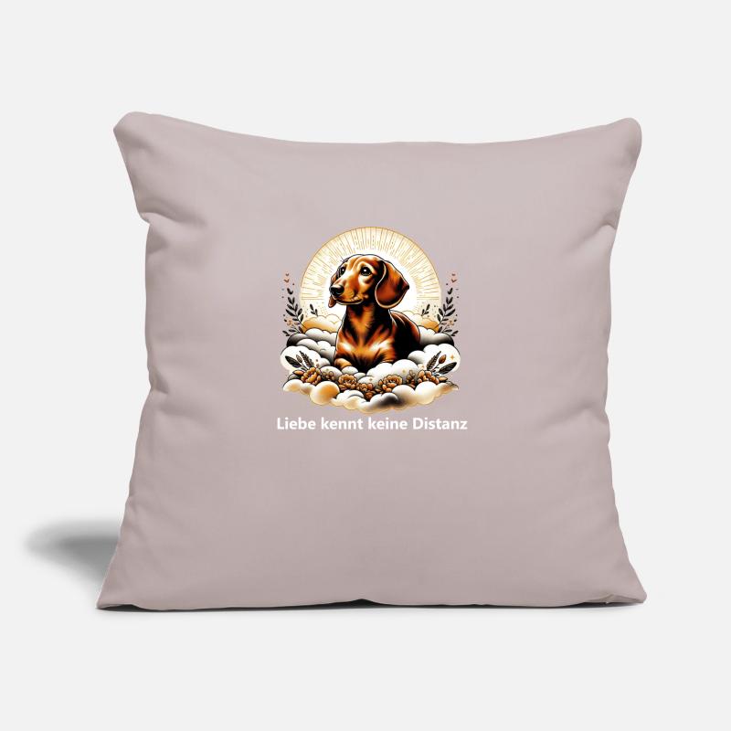 Rainbow Bridge Remembrance Dachshund Sofa pillow with filling 45cm x 45cm