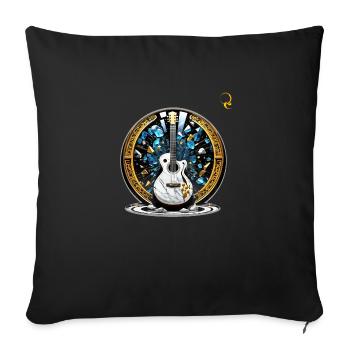 DIAMANTS MUSICAUX - Coussin et housse de 45 x 45 cm - noir - Devant