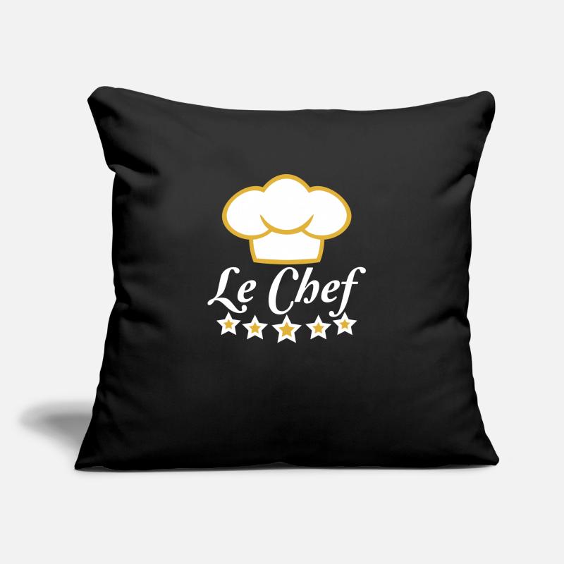 Le Chef 5 Star Chef Hat Kitchen Master Sofa pillow with filling 45cm x 45cm