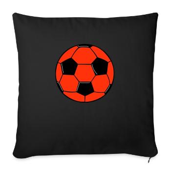 Football - Coussin et housse de 45 x 45 cm - noir - Devant