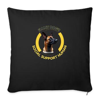 I M MY DOG S - Sofakissen mit Füllung 45 x 45 cm - Schwarz - Vorne