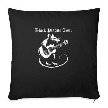 black plague tour - Sofa pillow with filling 45cm x 45cm - black - Front