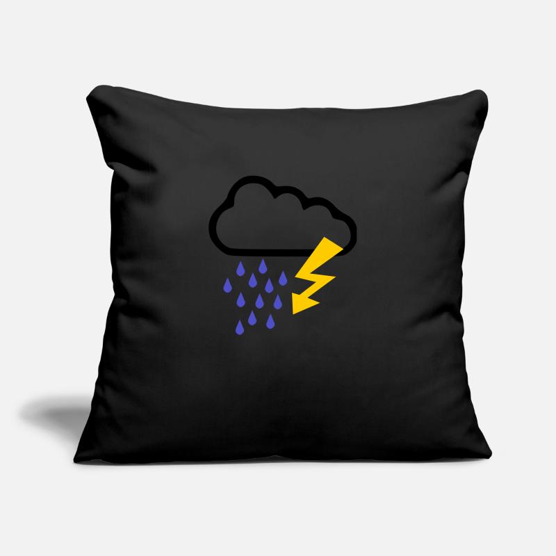 Orage - Temps - Flash Coussin et housse de 45 x 45 cm