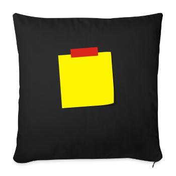 Zettel 3c - Sofakissen mit Füllung 45 x 45 cm - Schwarz - Vorne