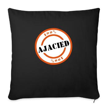 Ajacied - Coussin et housse de 45 x 45 cm - noir - Devant
