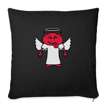 Cheeky Devil Angel - Coussin et housse de 45 x 45 cm - noir - Devant