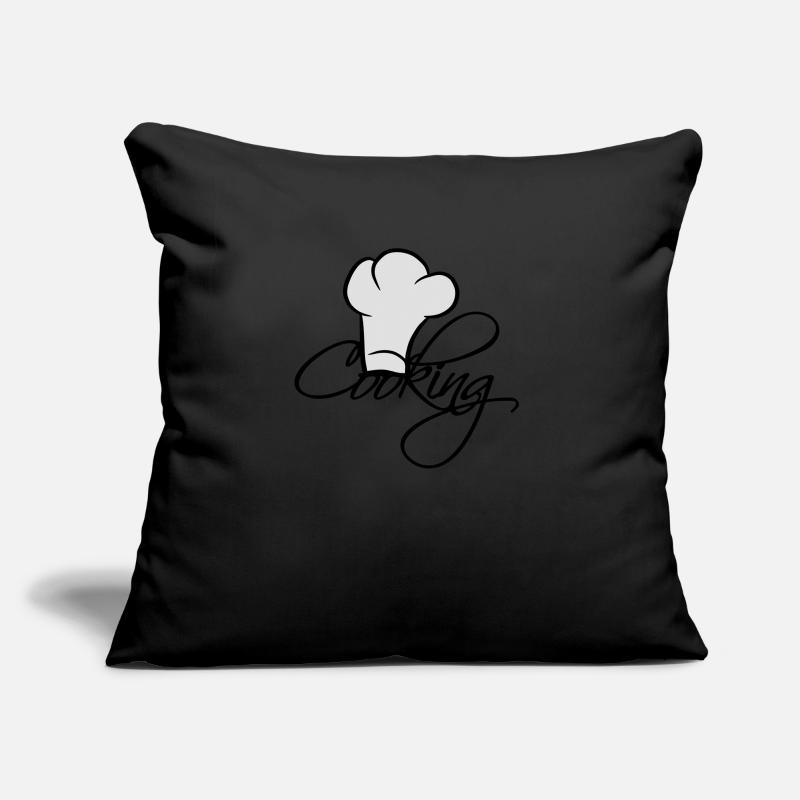 Cooking Chef Chef Cap Logo -starred chef Sofa pillow with filling 45cm x 45cm