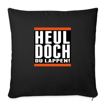 Pleure, tu as un bon coup de baguette - Coussin et housse de 45 x 45 cm - noir - Devant