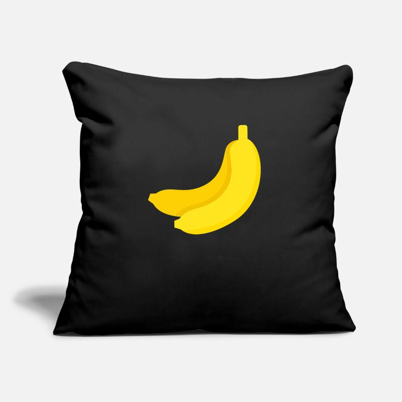 Banane Coussin et housse de 45 x 45 cm