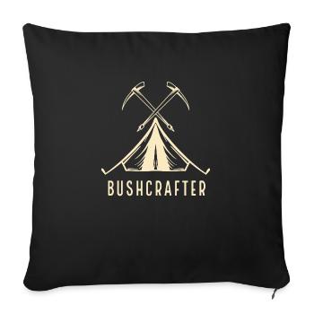 Bushcrafter - Coussin et housse de 45 x 45 cm - noir - Devant