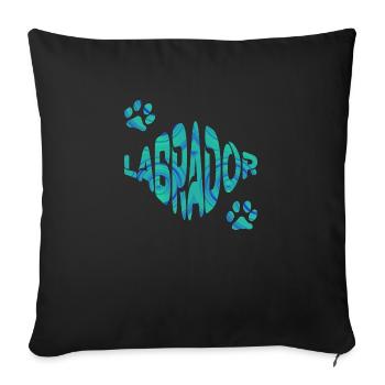 LABRADOR - Sofakissen mit Füllung 45 x 45 cm - Schwarz - Vorne
