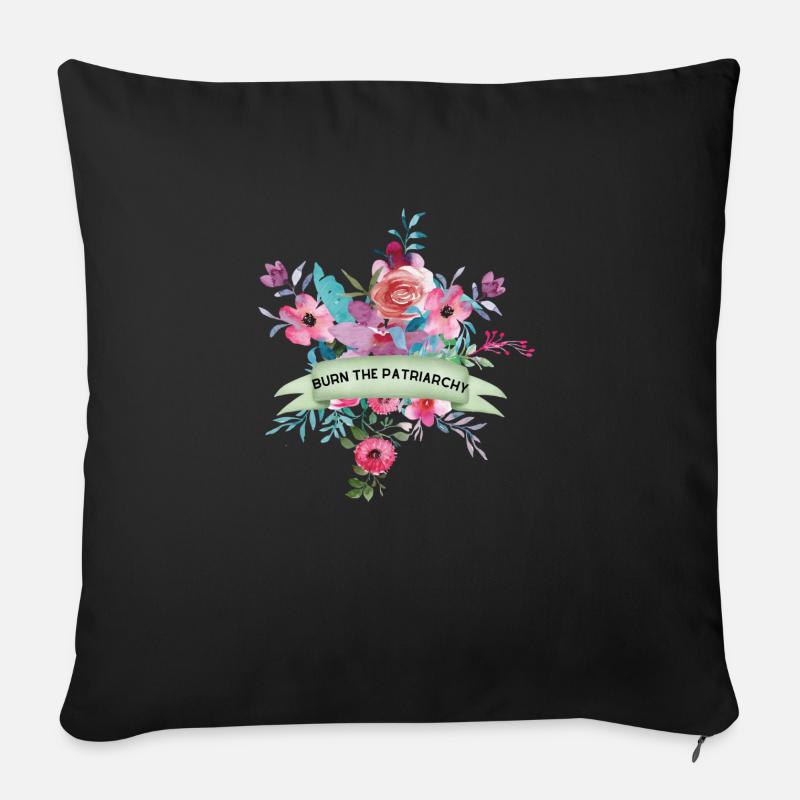 PATRIARCHY - Coussin et housse de 45 x 45 cm - noir
