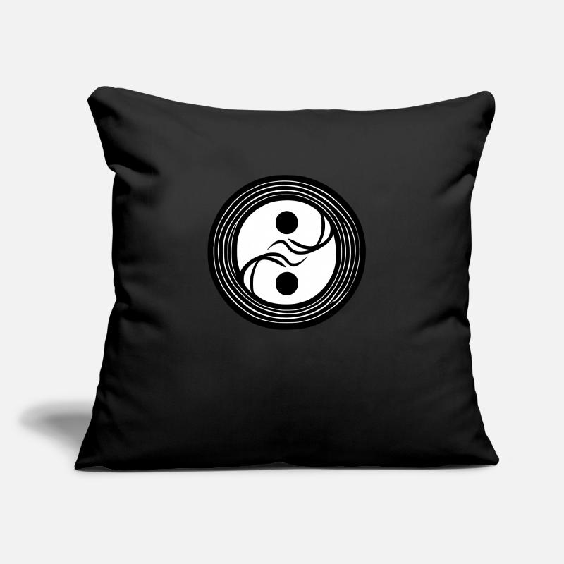 Yin Yang Sign Symbol Peace Happiness Vector 4 Sofa pillow with filling 45cm x 45cm