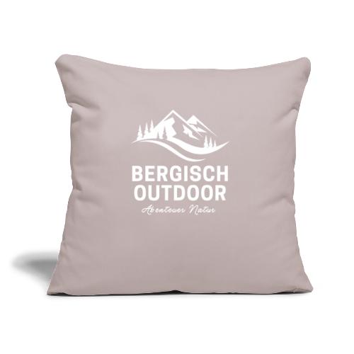 Bergisch Outdoor Logo White - Sofakissen mit Füllung 45 x 45 cm