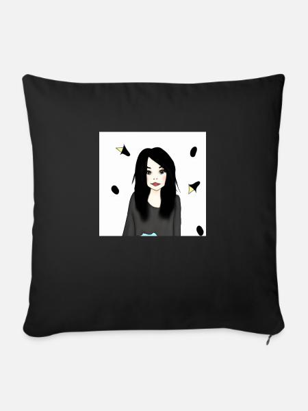 Mia Magic - Sofakissen mit Füllung 45 x 45 cm - Schwarz