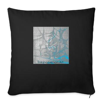 Sabino Lemon ART Tees - Sofakissen mit Füllung 45 x 45 cm - Schwarz - Vorne